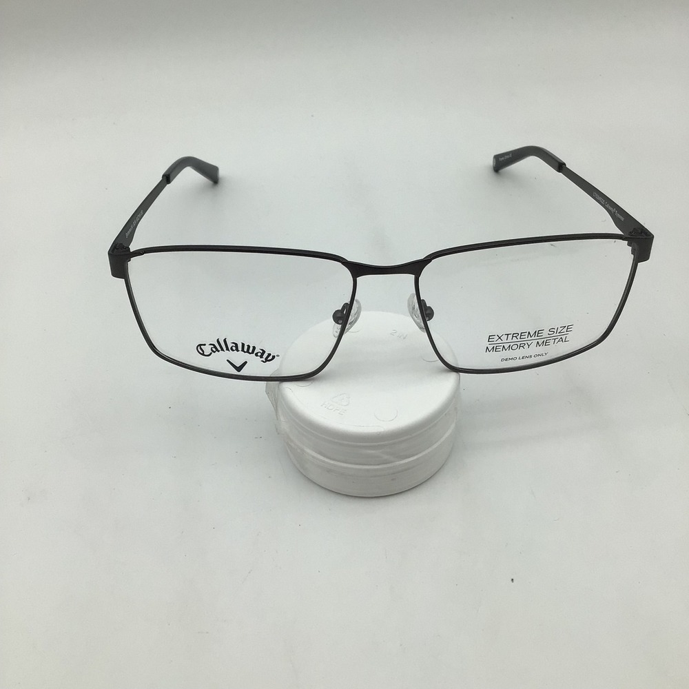 Callaway Extreme 9A Eyeglasses Frames Gunmetal Metal Rectangular 60-16-150 NEW